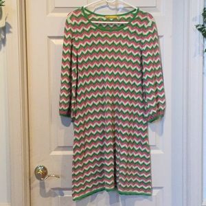 3/$30 Gorgeous Pink and Green Alice + Olivia Dress